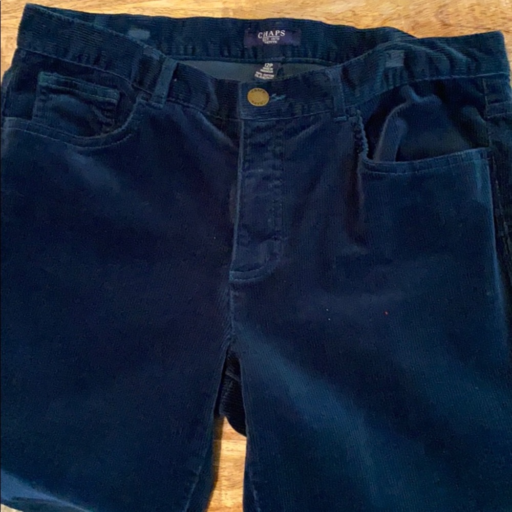❄️Chaps Corduroy Slacks Blue 12 Petite❄️